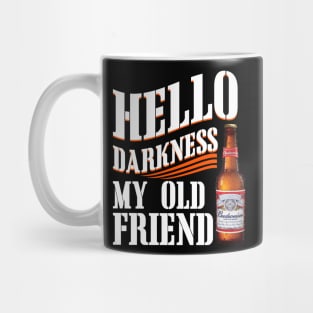 Hello Darkness My Old Friend BW Mug